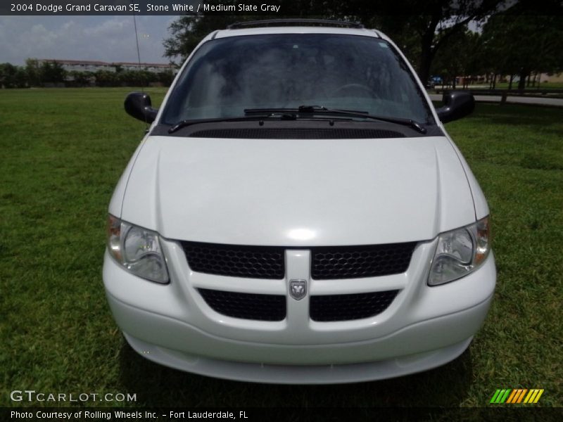 Stone White / Medium Slate Gray 2004 Dodge Grand Caravan SE