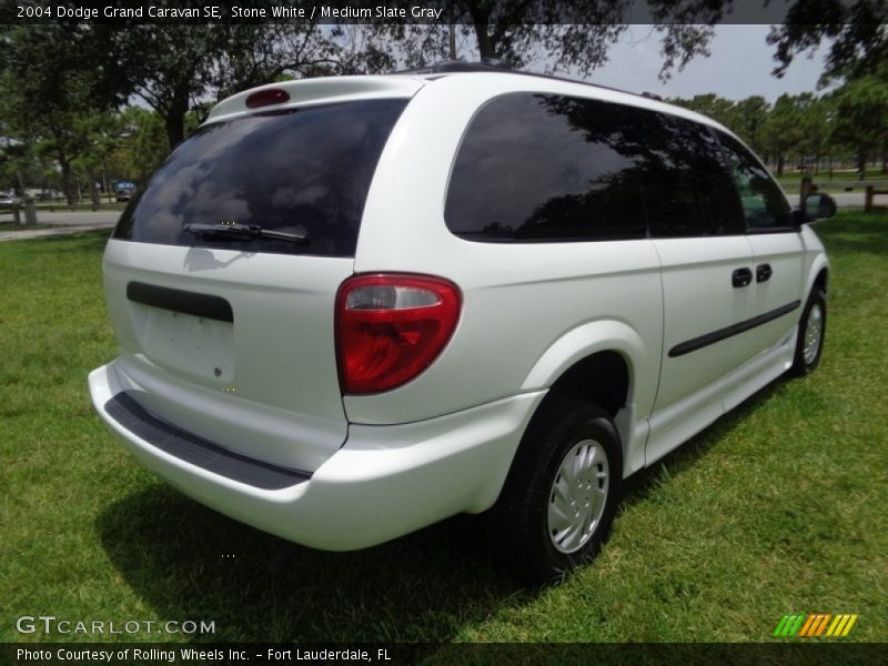 Stone White / Medium Slate Gray 2004 Dodge Grand Caravan SE
