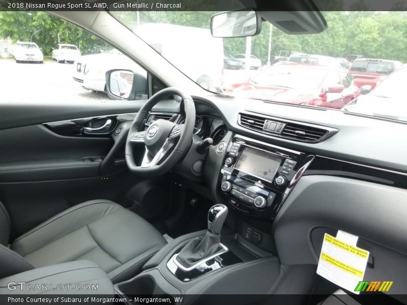 Gun Metallic / Charcoal 2018 Nissan Rogue Sport SL AWD