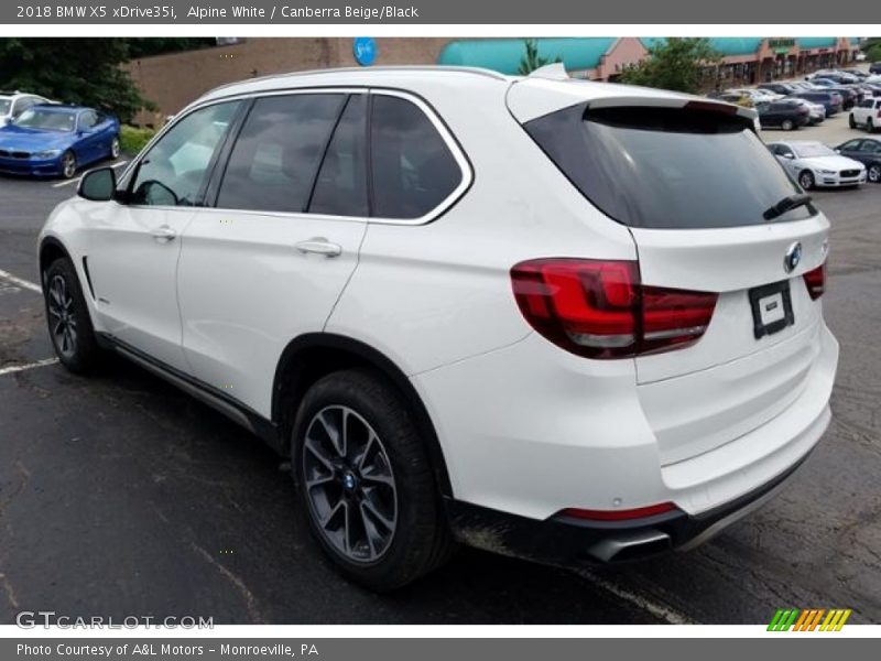 Alpine White / Canberra Beige/Black 2018 BMW X5 xDrive35i