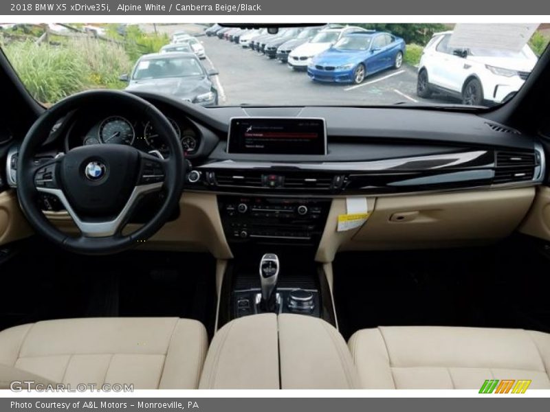 Alpine White / Canberra Beige/Black 2018 BMW X5 xDrive35i