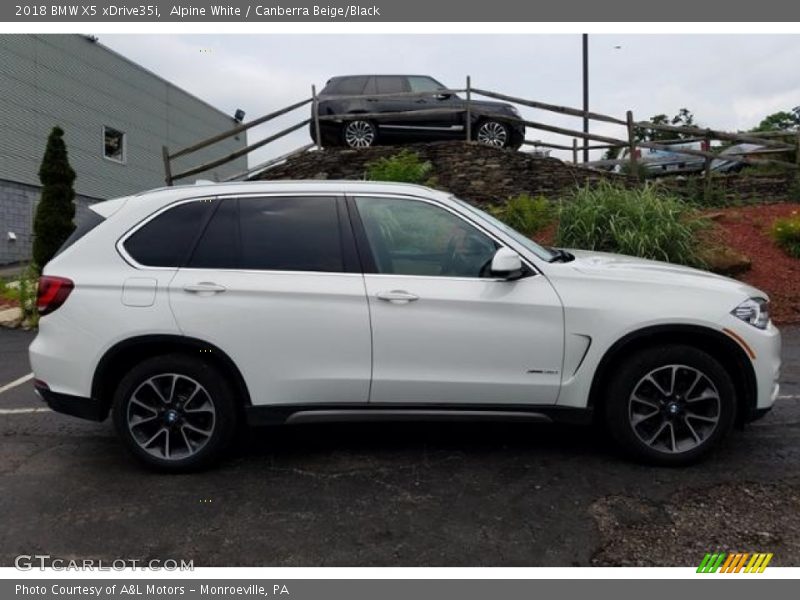 Alpine White / Canberra Beige/Black 2018 BMW X5 xDrive35i