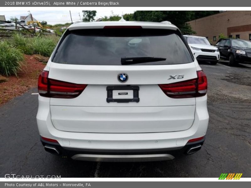 Alpine White / Canberra Beige/Black 2018 BMW X5 xDrive35i