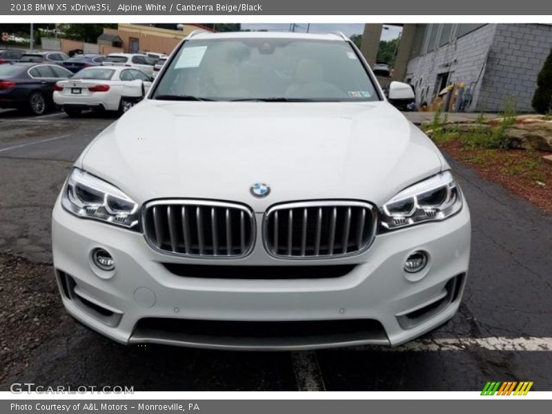 Alpine White / Canberra Beige/Black 2018 BMW X5 xDrive35i