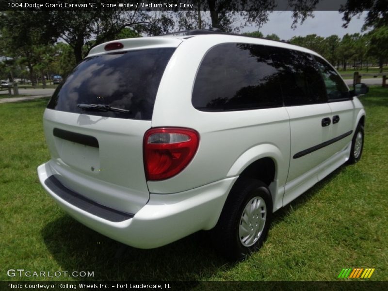 Stone White / Medium Slate Gray 2004 Dodge Grand Caravan SE