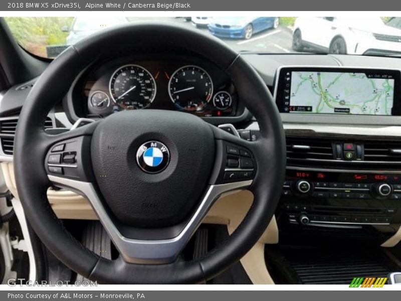 Alpine White / Canberra Beige/Black 2018 BMW X5 xDrive35i