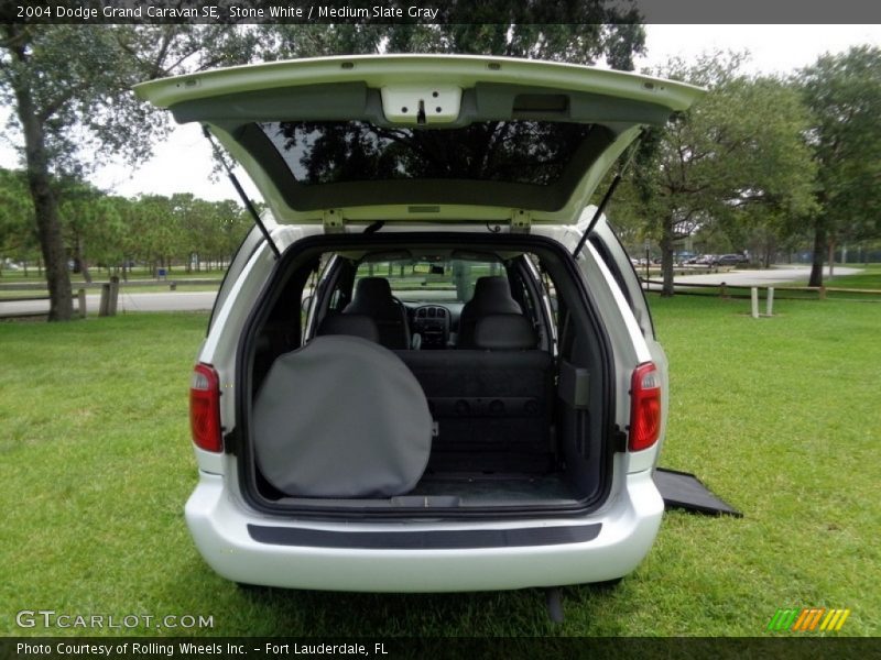 Stone White / Medium Slate Gray 2004 Dodge Grand Caravan SE