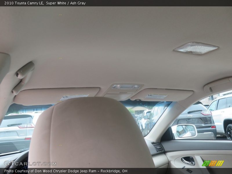 Super White / Ash Gray 2010 Toyota Camry LE