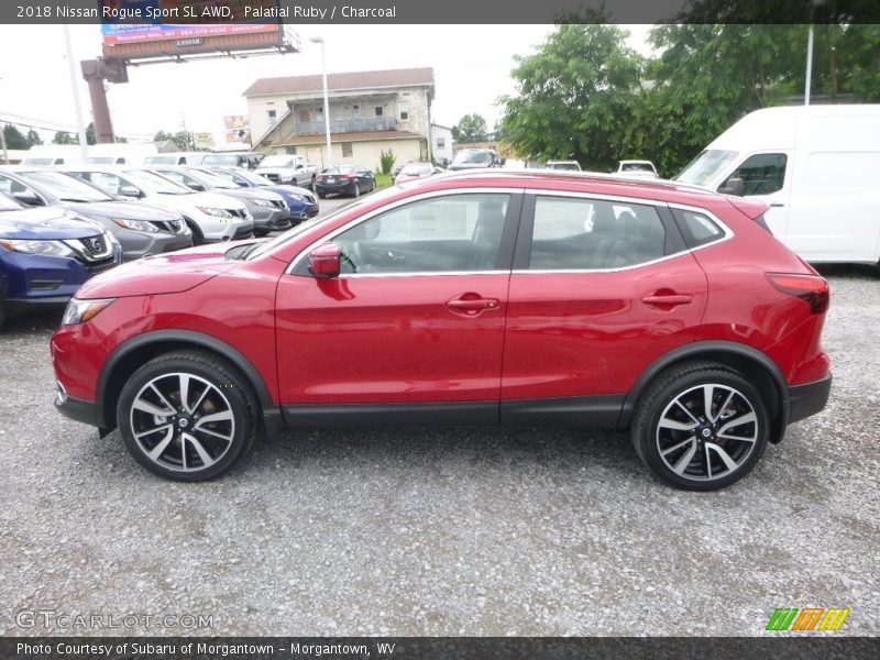 Palatial Ruby / Charcoal 2018 Nissan Rogue Sport SL AWD