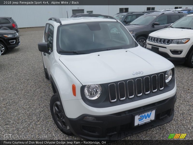 Alpine White / Black 2018 Jeep Renegade Sport 4x4