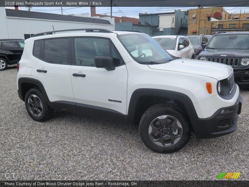 Alpine White / Black 2018 Jeep Renegade Sport 4x4