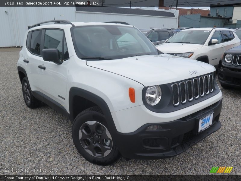 Alpine White / Black 2018 Jeep Renegade Sport 4x4