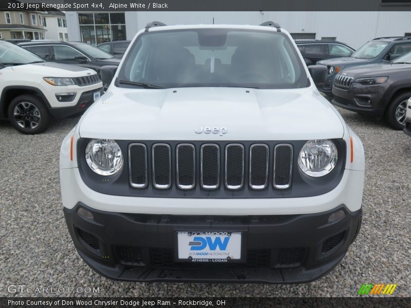 Alpine White / Black 2018 Jeep Renegade Sport 4x4