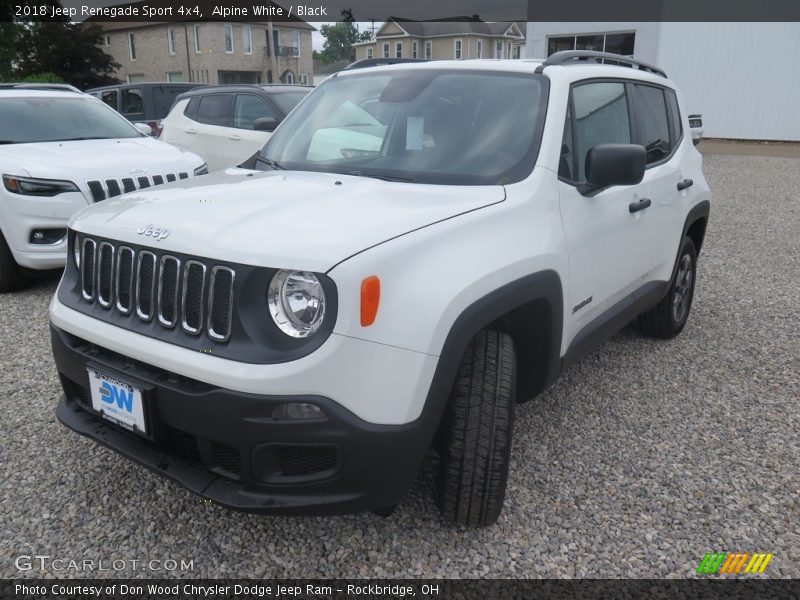 Alpine White / Black 2018 Jeep Renegade Sport 4x4