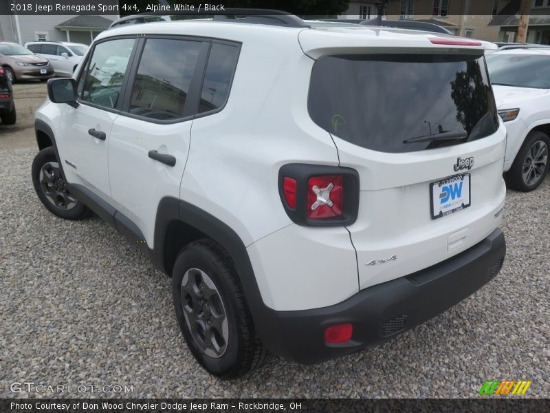 Alpine White / Black 2018 Jeep Renegade Sport 4x4