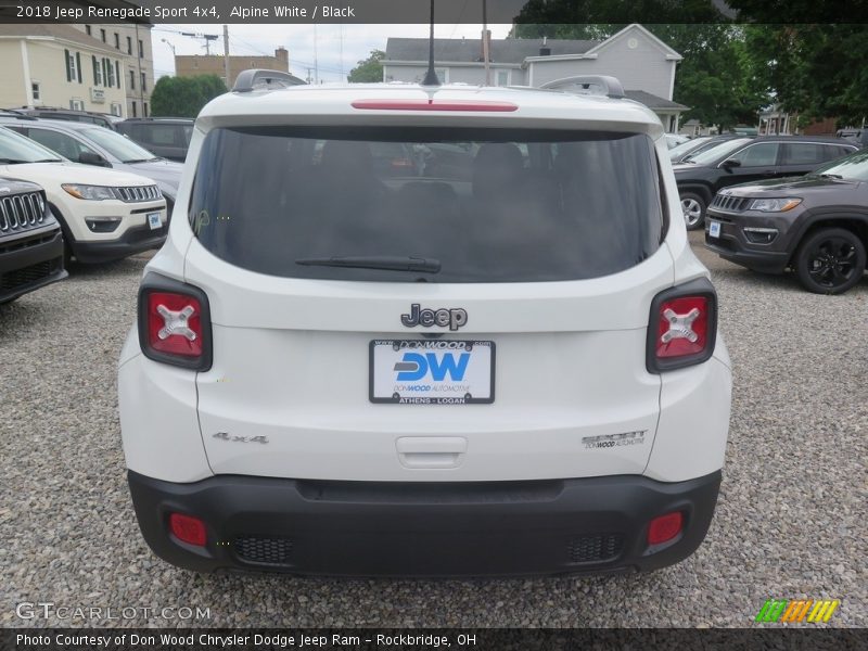 Alpine White / Black 2018 Jeep Renegade Sport 4x4
