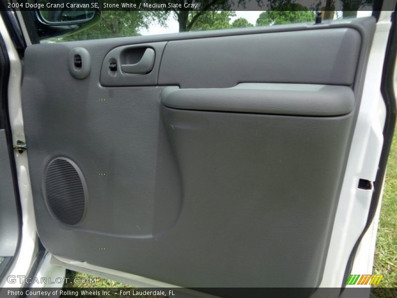 Stone White / Medium Slate Gray 2004 Dodge Grand Caravan SE