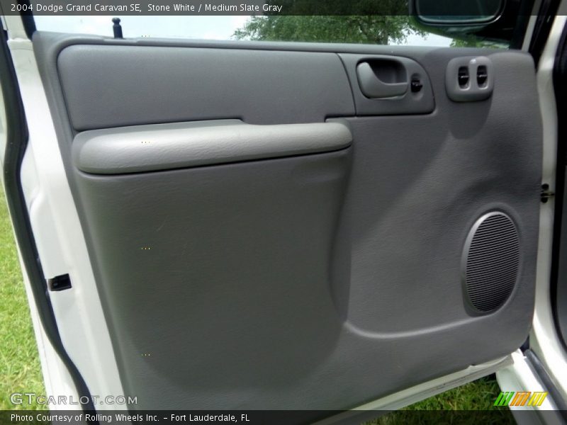 Stone White / Medium Slate Gray 2004 Dodge Grand Caravan SE