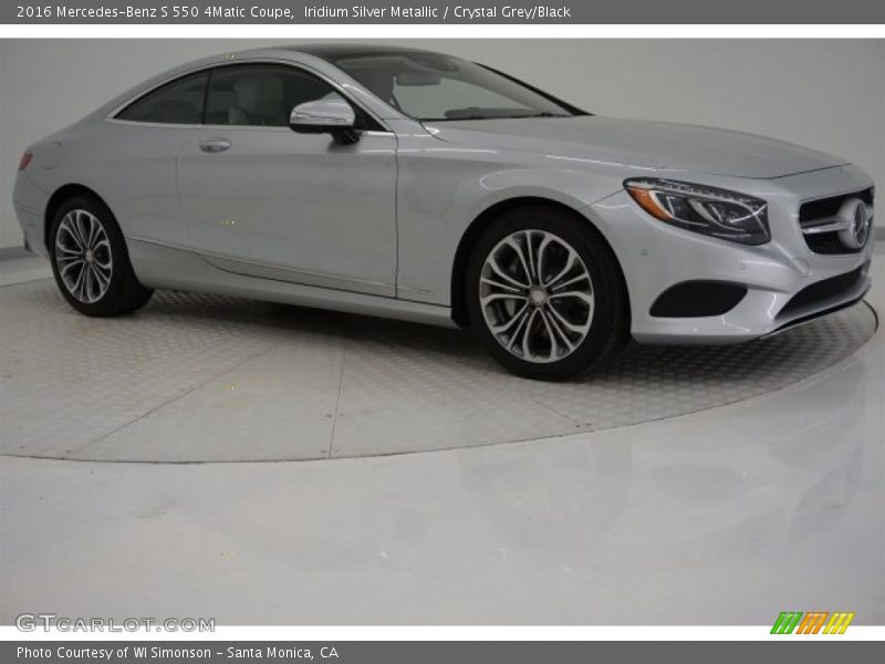Iridium Silver Metallic / Crystal Grey/Black 2016 Mercedes-Benz S 550 4Matic Coupe