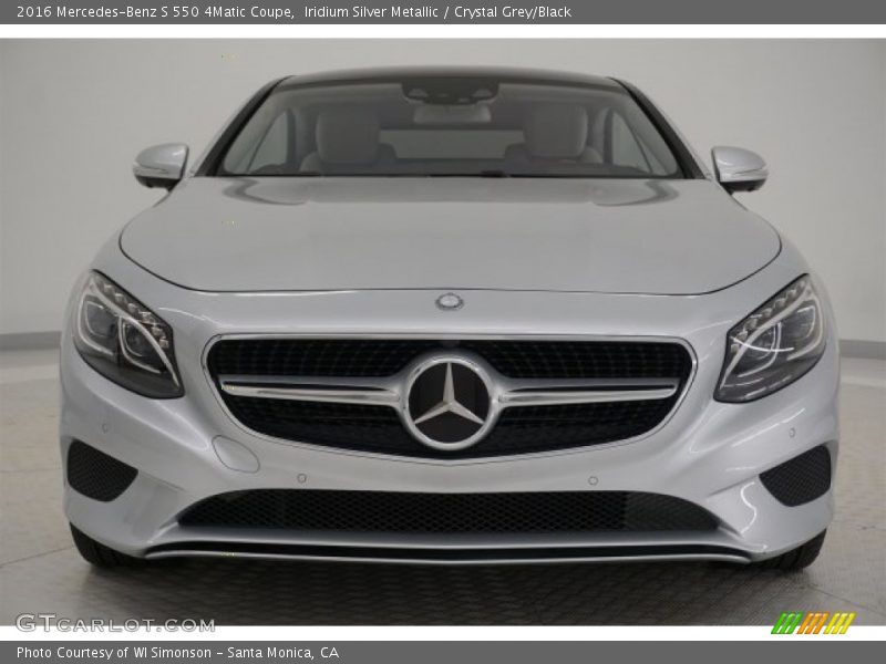 Iridium Silver Metallic / Crystal Grey/Black 2016 Mercedes-Benz S 550 4Matic Coupe