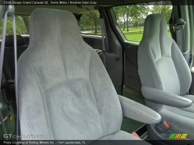 Stone White / Medium Slate Gray 2004 Dodge Grand Caravan SE