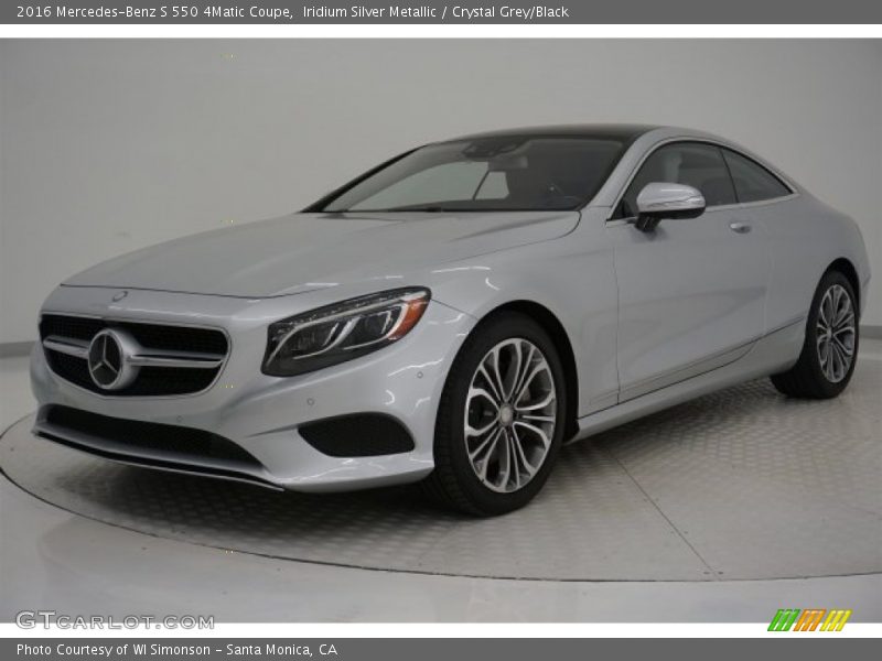 Iridium Silver Metallic / Crystal Grey/Black 2016 Mercedes-Benz S 550 4Matic Coupe