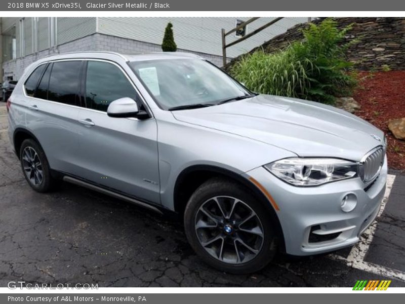 Glacier Silver Metallic / Black 2018 BMW X5 xDrive35i