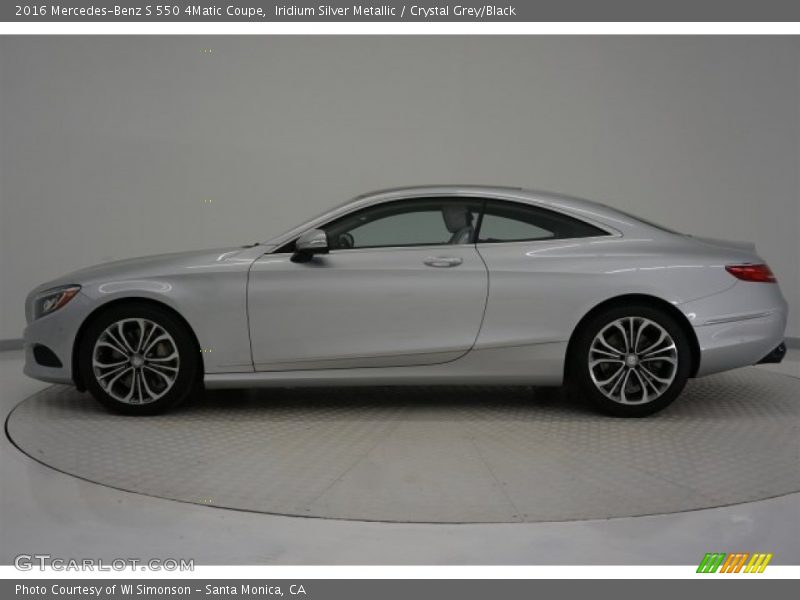 Iridium Silver Metallic / Crystal Grey/Black 2016 Mercedes-Benz S 550 4Matic Coupe