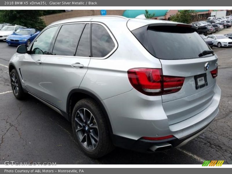 Glacier Silver Metallic / Black 2018 BMW X5 xDrive35i