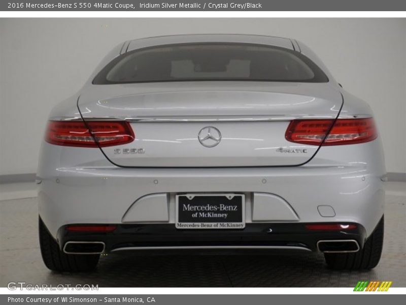 Iridium Silver Metallic / Crystal Grey/Black 2016 Mercedes-Benz S 550 4Matic Coupe