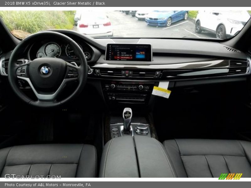 Glacier Silver Metallic / Black 2018 BMW X5 xDrive35i