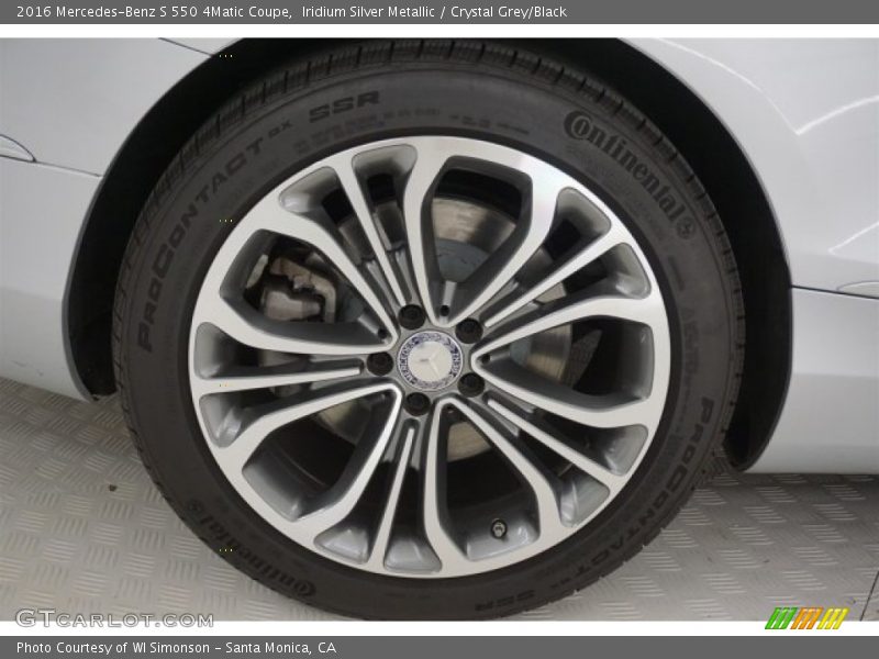 Iridium Silver Metallic / Crystal Grey/Black 2016 Mercedes-Benz S 550 4Matic Coupe