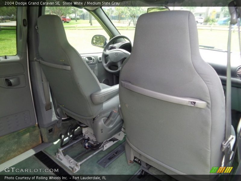 Stone White / Medium Slate Gray 2004 Dodge Grand Caravan SE