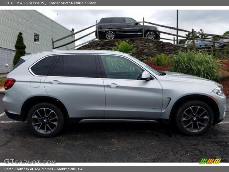 Glacier Silver Metallic / Black 2018 BMW X5 xDrive35i