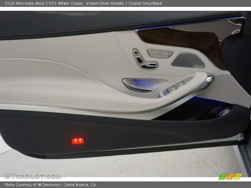 Iridium Silver Metallic / Crystal Grey/Black 2016 Mercedes-Benz S 550 4Matic Coupe