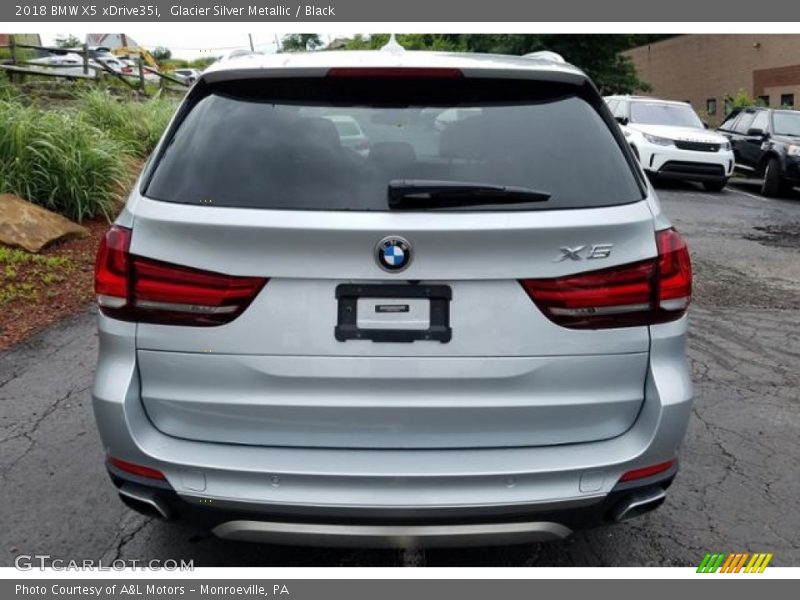 Glacier Silver Metallic / Black 2018 BMW X5 xDrive35i