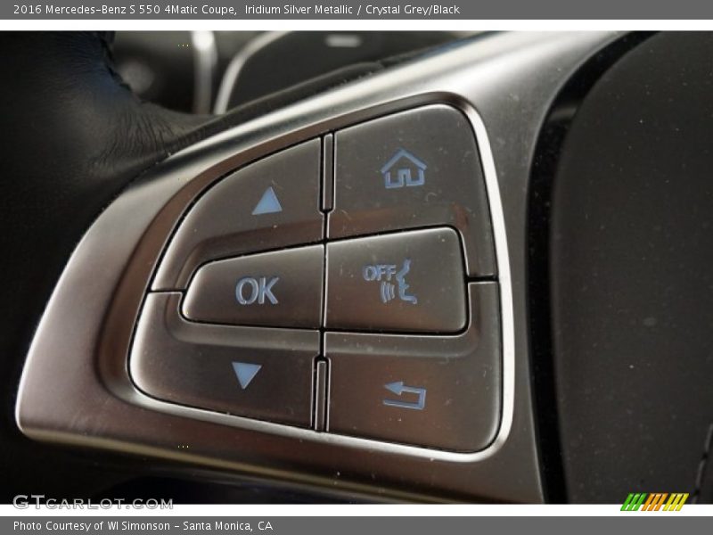 Iridium Silver Metallic / Crystal Grey/Black 2016 Mercedes-Benz S 550 4Matic Coupe