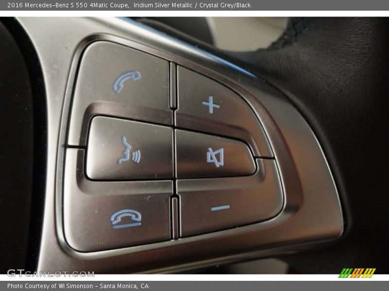 Iridium Silver Metallic / Crystal Grey/Black 2016 Mercedes-Benz S 550 4Matic Coupe