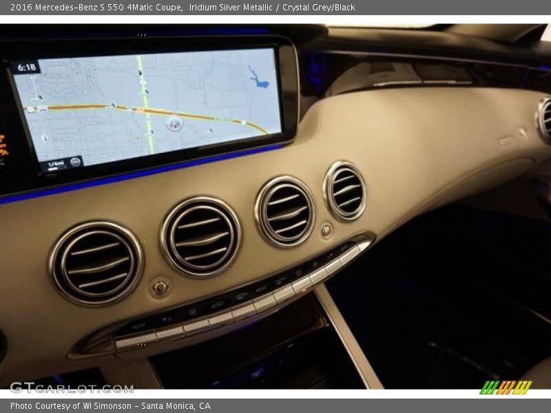 Iridium Silver Metallic / Crystal Grey/Black 2016 Mercedes-Benz S 550 4Matic Coupe