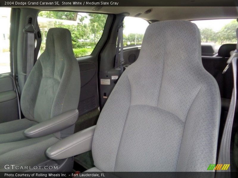 Stone White / Medium Slate Gray 2004 Dodge Grand Caravan SE