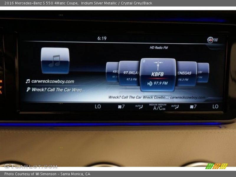 Iridium Silver Metallic / Crystal Grey/Black 2016 Mercedes-Benz S 550 4Matic Coupe