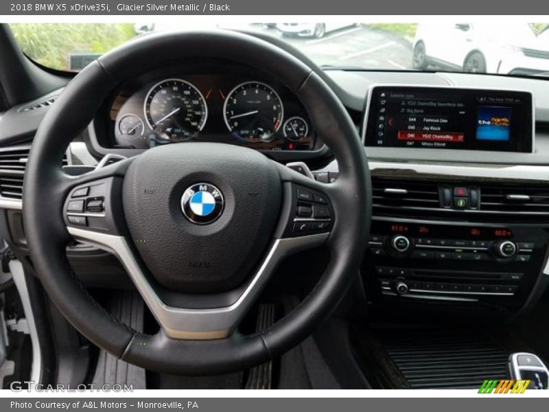 Glacier Silver Metallic / Black 2018 BMW X5 xDrive35i