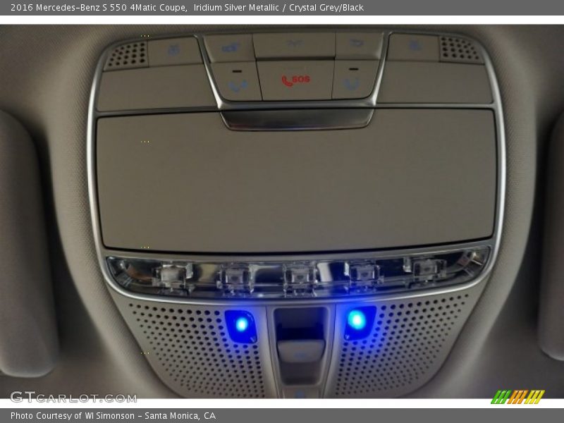 Iridium Silver Metallic / Crystal Grey/Black 2016 Mercedes-Benz S 550 4Matic Coupe
