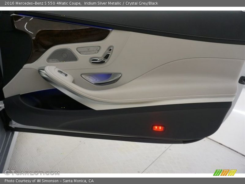Iridium Silver Metallic / Crystal Grey/Black 2016 Mercedes-Benz S 550 4Matic Coupe