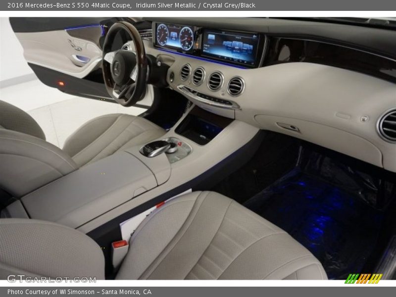 Iridium Silver Metallic / Crystal Grey/Black 2016 Mercedes-Benz S 550 4Matic Coupe