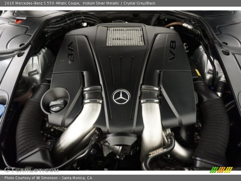 Iridium Silver Metallic / Crystal Grey/Black 2016 Mercedes-Benz S 550 4Matic Coupe