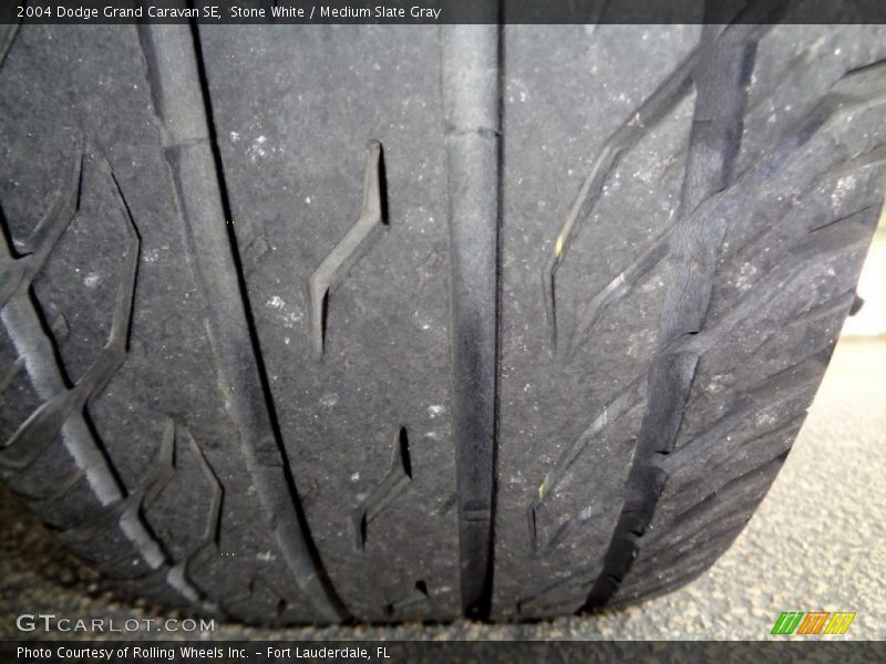 Stone White / Medium Slate Gray 2004 Dodge Grand Caravan SE