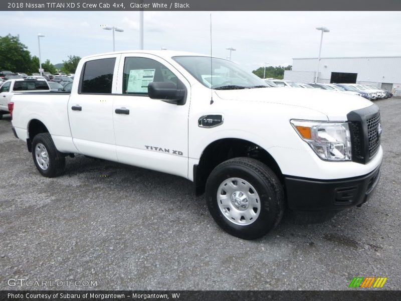 Glacier White / Black 2018 Nissan TITAN XD S Crew Cab 4x4