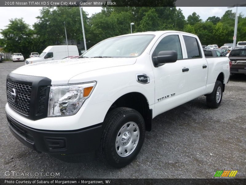Glacier White / Black 2018 Nissan TITAN XD S Crew Cab 4x4