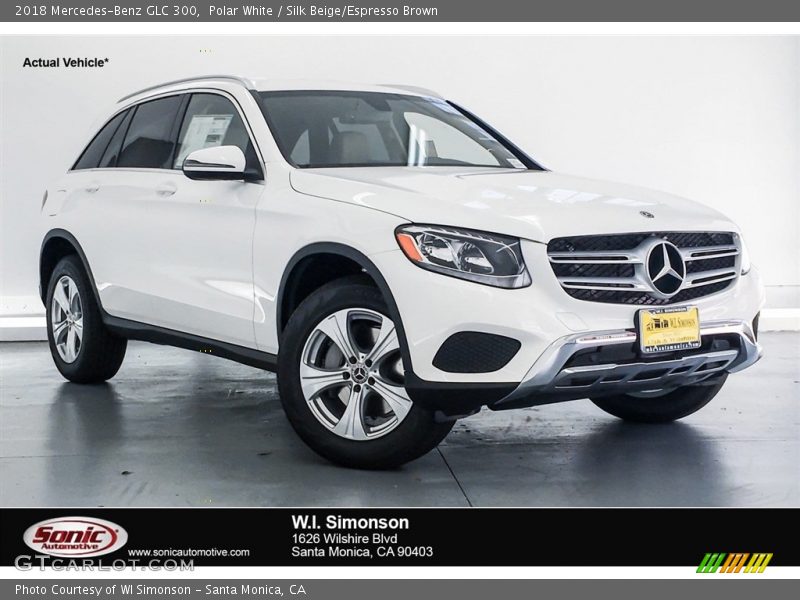 Polar White / Silk Beige/Espresso Brown 2018 Mercedes-Benz GLC 300
